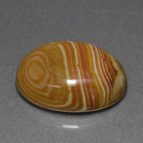 7.34 ct Multicolor Jasper Stone, Natural Jasper in Oval Cabochon Shape for Sale