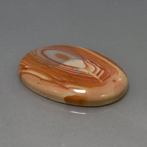24.42 ct Multicolor Jasper Stone, Natural Jasper in Oval Cabochon Shape for Sale
