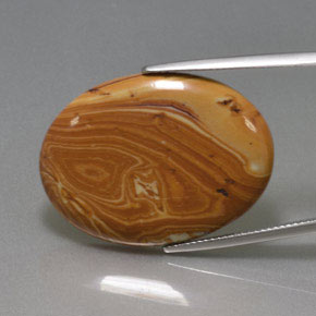 20.59 ct Multicolor Jasper Gemstone, Jasper Gem in Oval Cabochon Shape for Sale.