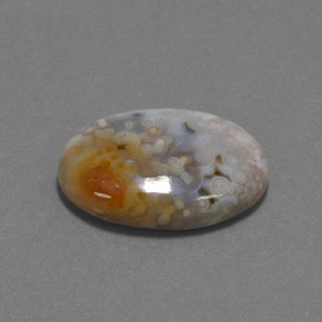 12.16 ct Multicolor Jasper Stone, Natural Jasper in Oval Cabochon Shape for Sale