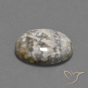 15.55 ct Multicolor Jasper Stone, Natural Jasper in Oval Cabochon Shape for Sale