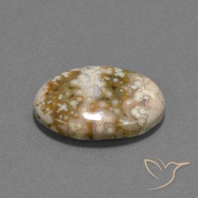12.13 ct Multicolor Jasper Stone, Natural Jasper in Oval Cabochon Shape for Sale