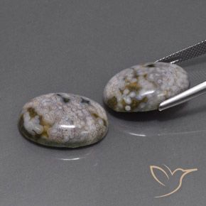 Jasper Gemstones in 20 x 15 mm (calibrated) Size for Sale, Jasper Stones in Multicolor Color