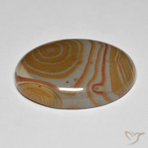 Jasper Gemstone in 30 x 22 mm (calibrated) Size for Sale, Jasper Stone in Multicolor Color