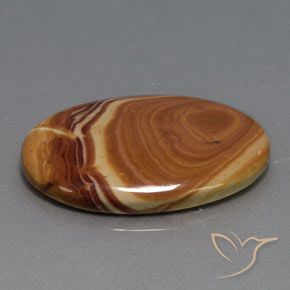 21.59 ct Multicolor Jasper Stone, Natural Jasper in Oval Cabochon Shape for Sale