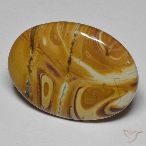25.23 ct Multicolor Jasper Stone, Natural Jasper in Oval Cabochon Shape for Sale