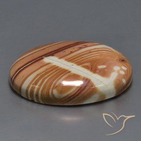 32.45 ct Multicolor Jasper Stone, Natural Jasper in Oval Cabochon Shape for Sale