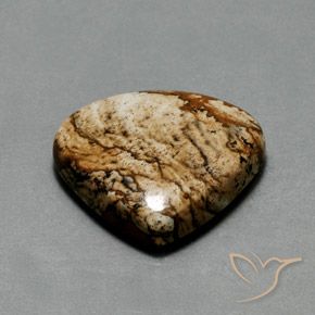24.75 ct Multicolor Jasper Stone, Natural Jasper in Pear Cabochon Shape for Sale