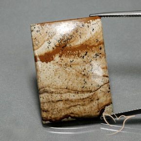 33.84ct Natural Multicolor Jasper, Baguette, Opaque