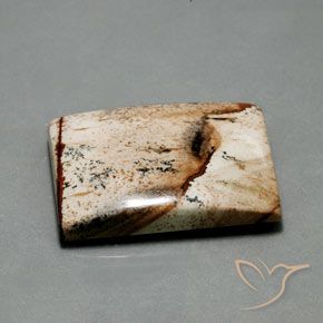 55.92 ct Multicolor Jasper Stone, Natural Jasper in Baguette Cabochon Shape for Sale