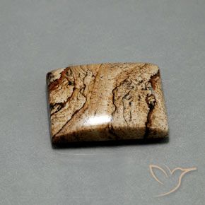 32.75 ct Multicolor Jasper Stone, Natural Jasper in Baguette Cabochon Shape for Sale