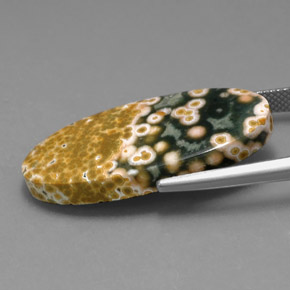 Jasper Gemstone in 31.8 x 15.6 mm Size for Sale, Jasper Stone in Multicolor Color