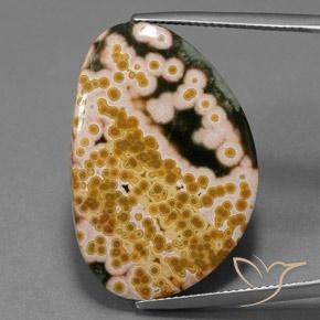 27.10ct Natural Multicolor Jasper, Fancy, Opaque, Photo A