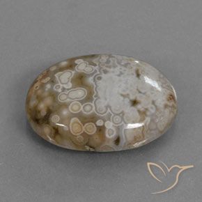 12.72 ct Multicolor Jasper Stone, Natural Jasper in Oval Cabochon Shape for Sale
