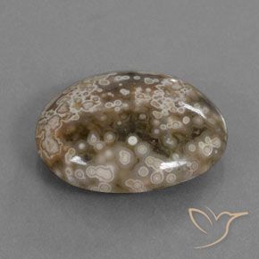 13.00 ct Multicolor Jasper Stone, Natural Jasper in Oval Cabochon Shape for Sale