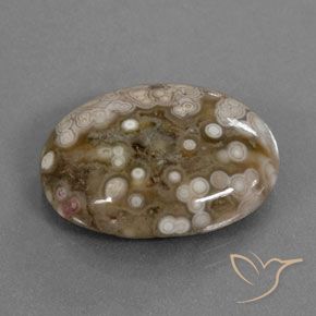 12.50 ct Multicolor Jasper Stone, Natural Jasper in Oval Cabochon Shape for Sale