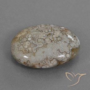 12.43 ct Multicolor Jasper Stone, Natural Jasper in Oval Cabochon Shape for Sale