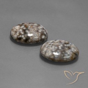 26.12 ctw Multicolor Jasper Stones, Natural Jasper in Oval Cabochon Shape for Sale