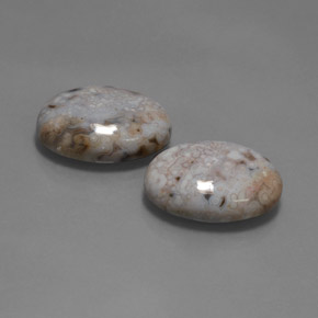 28.35 ctw Multicolor Jasper Stones, Natural Jasper in Oval Cabochon Shape for Sale