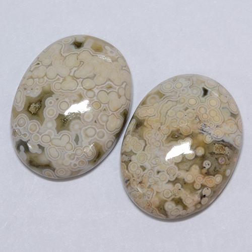 Jasper Gemstones in 20 x 15 mm (calibrated) Size for Sale, Jasper Stones in Multicolor Color
