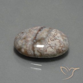 12.39 ct Multicolor Jasper Stone, Natural Jasper in Oval Cabochon Shape for Sale