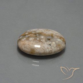 11.83 ct Multicolor Jasper Stone, Natural Jasper in Oval Cabochon Shape for Sale