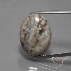 Diaspro ovale da 14,48 ct, 20,1 x 15,1 mm dall'Indonesia, Photo A