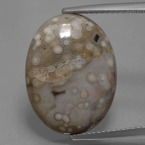Multicolor Jasper Gem - 10.9ct Oval Cabochon (ID: 370444)