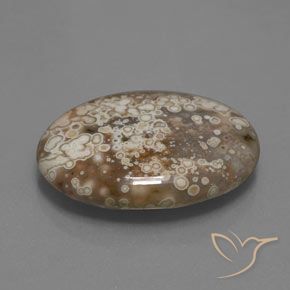 9.07 ct Multicolor Jasper Stone, Natural Jasper in Oval Cabochon Shape for Sale