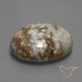 14.70 ct Multicolor Jasper Stone, Natural Jasper in Oval Cabochon Shape for Sale