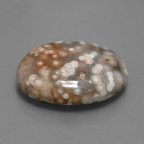 12.17 ct Multicolor Jasper Stone, Natural Jasper in Oval Cabochon Shape for Sale