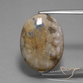 13.80ct Natural Multicolor Jasper, Oval, Opaque, Photo A
