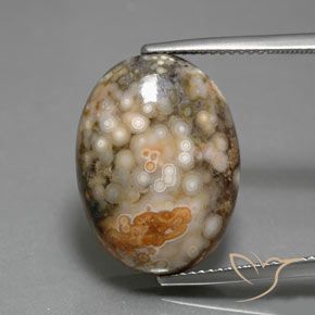14.34ct Natural Multicolor Jasper, Oval, Opaque