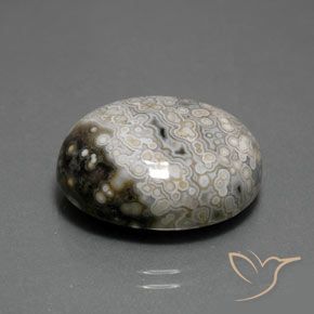 18.17 ct Multicolor Jasper Stone, Natural Jasper in Oval Cabochon Shape for Sale