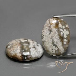 22.46ctw Natural Multicolor Jasper, Oval, Opaque
