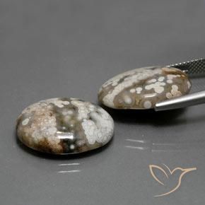 Jasper Gemstones in 20 x 15 mm (calibrated) Size for Sale, Jasper Stones in Multicolor Color