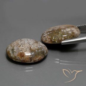 Jasper Gemstones in 20 x 15 mm (calibrated) Size for Sale, Jasper Stones in Multicolor Color