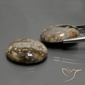 Jasper Gemstones in 20 x 15 mm (calibrated) Size for Sale, Jasper Stones in Multicolor Color
