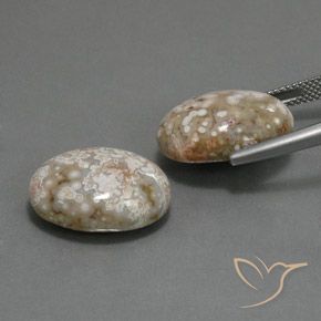 Jasper Gemstones in 18 x 13 mm (calibrated) Size for Sale, Jasper Stones in Multicolor Color