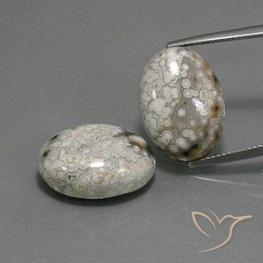 23.48 ct Oval Jasper, 18 x 13.2 mm From Indonesia, Photo A