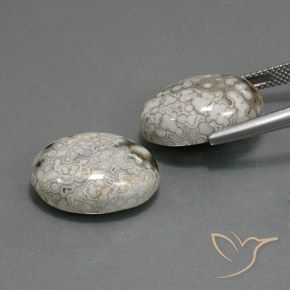 Jasper Gemstones in 18 x 13 mm (calibrated) Size for Sale, Jasper Stones in Multicolor Color