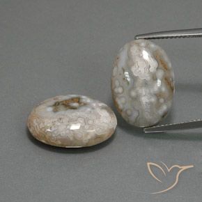 18.63 ct Oval Jasper, 18 x 13.2 mm From Indonesia, Photo A