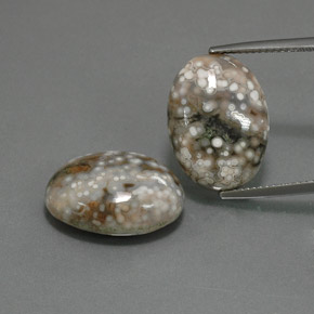 Multicolor Jasper Gem - 10.3ct Oval Cabochon (ID: 370762)