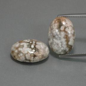 Multicolor Jasper Gem - 11.1ct Oval Cabochon (ID: 370763)