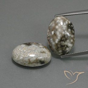 22.45 ct Oval Jasper, 17.9 x 12.9 mm From Indonesia, Photo A