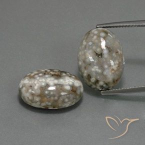 25.02 ct Oval Jasper, 18 x 13.1 mm From Indonesia, Photo A