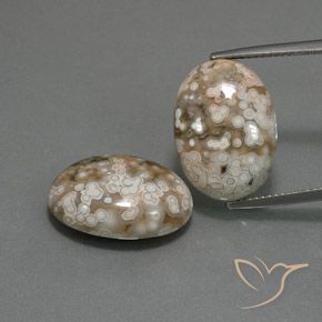 19.64 ct Oval Jasper, 18.1 x 13.1 mm From Indonesia, Photo A