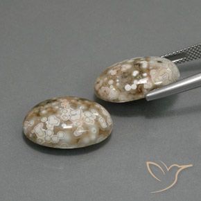 Jasper Gemstones in 18 x 13 mm (calibrated) Size for Sale, Jasper Stones in Multicolor Color
