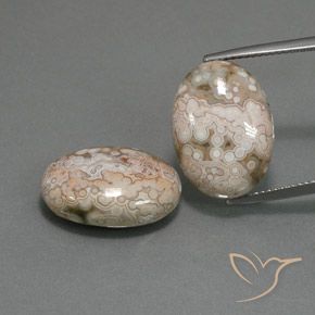 21.58 ct Oval Jasper, 17.9 x 13.2 mm From Indonesia, Photo A