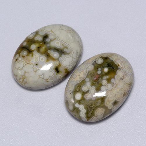 Jasper Gemstones in 18 x 13 mm (calibrated) Size for Sale, Jasper Stones in Multicolor Color